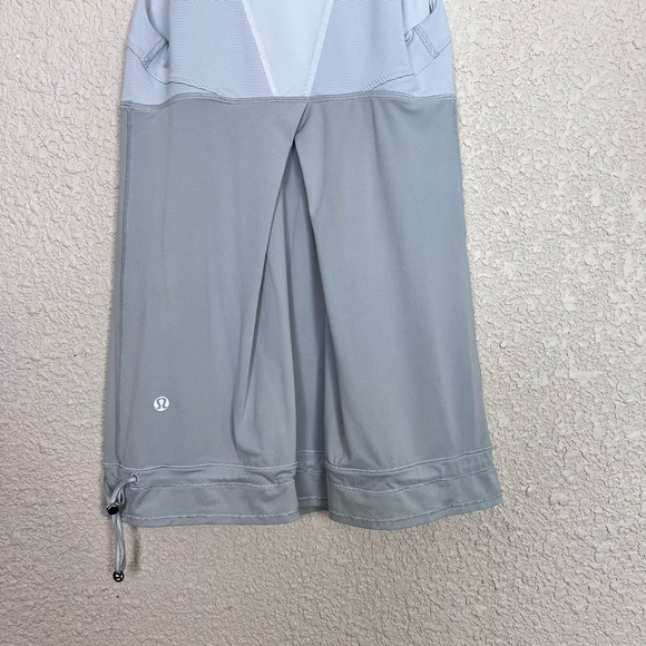 Lululemon Run Ta Ta Topper Athletic Tank Womens size 4 White Gray Lightweight - Picture 10 of 12